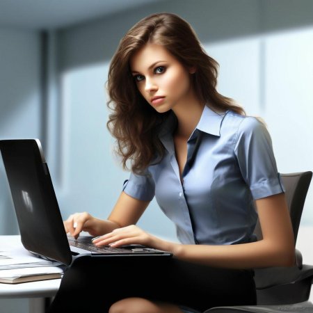 Офисная девушка