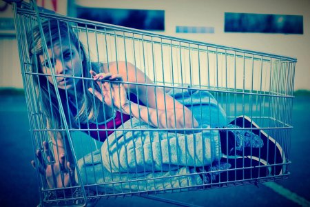 Тележка из супермаркета