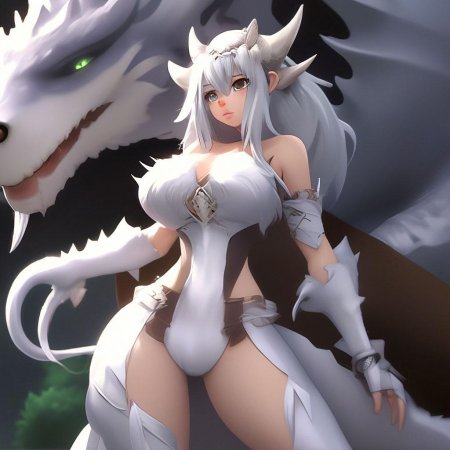 Дракон белый