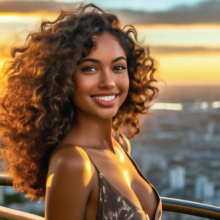 Красивая смуглая девушка