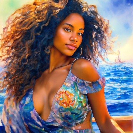 Темнокожая девушка