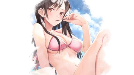 Аниме девушки в купальниках