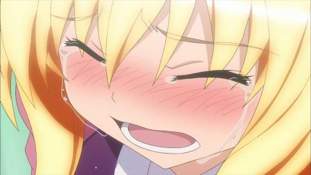 Смущенная девушка аниме