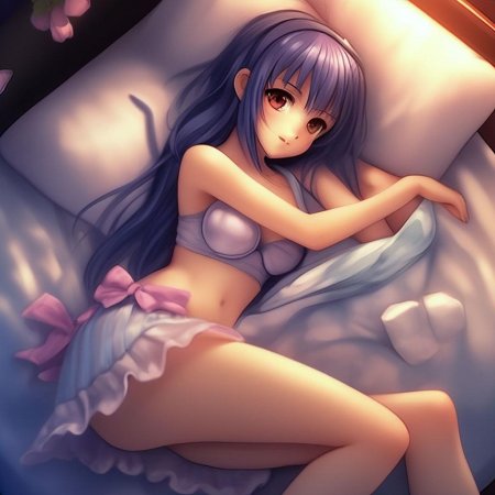 Кровать аниме