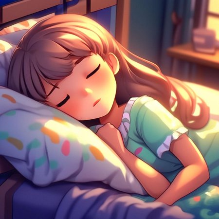 Девочка спит