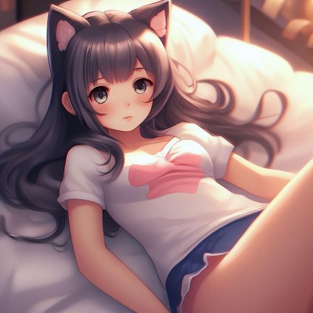 Девочки кошки аниме