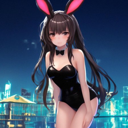 Девушка зайчик