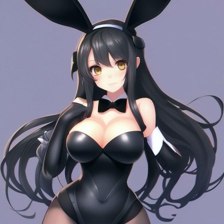 Аниме девочка зайчик