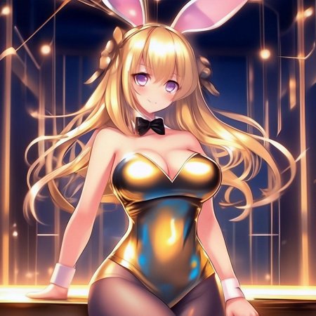 Аниме девушка зайка