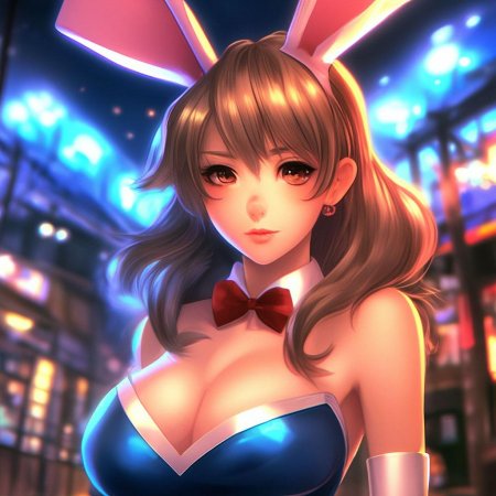 Аниме кролик девушка