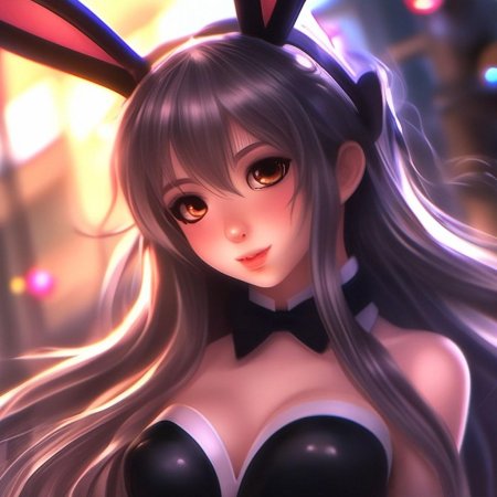 Девушка зайка аниме