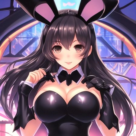 Аниме девочка зайка