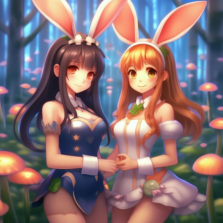 Аниме зайка