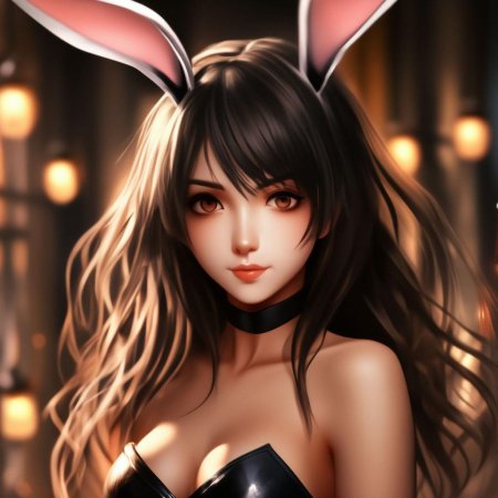 Девушка зайчик аниме