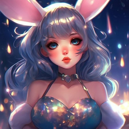 Аниме кролик девушка