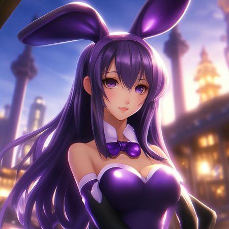 Аниме девочка зайка