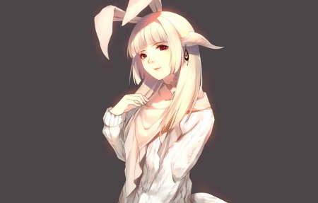 Девушка с кроличьими ушами