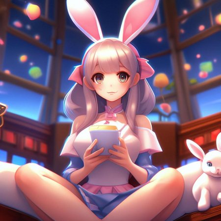 Аниме девушки зайчики