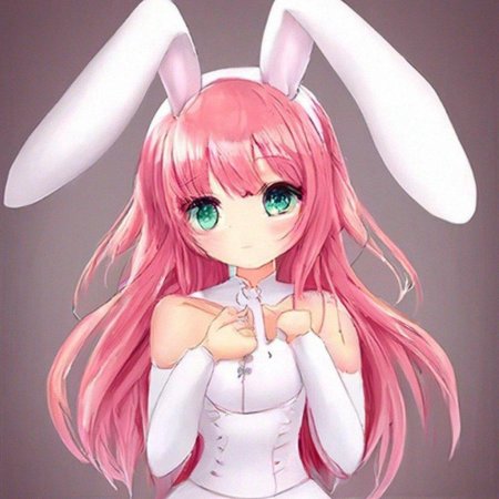 Аниме девочка кролик