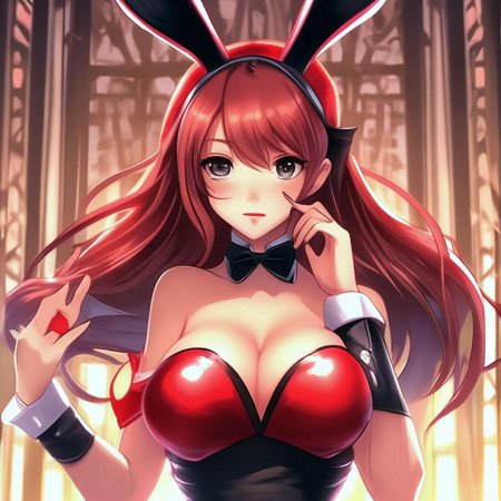 Девушка зайчик