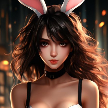 Девушка зайчик