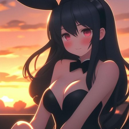 Девушка в костюме зайки