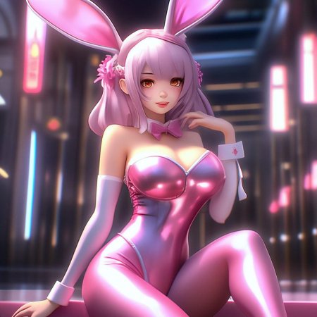 Девушка зайчик