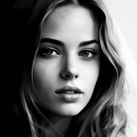 Красивая девушка карандашом