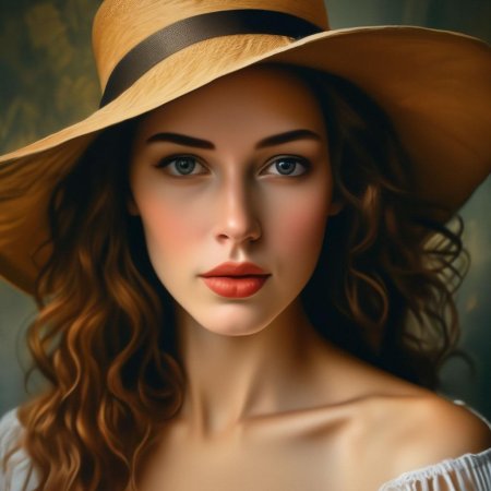 Девушка в шляпке