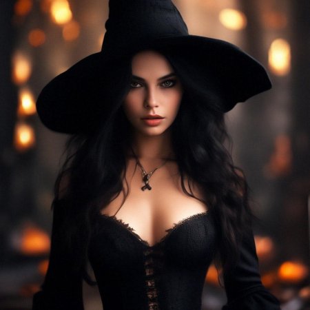 Ведьма брюнетка