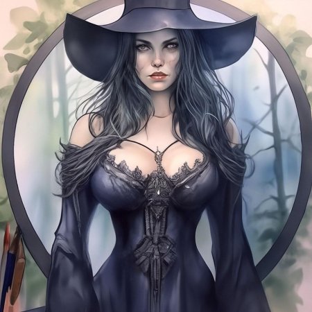 Красивая колдунья