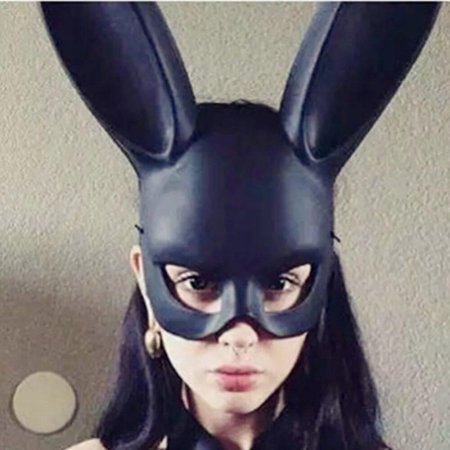 Кожаная маска кролика