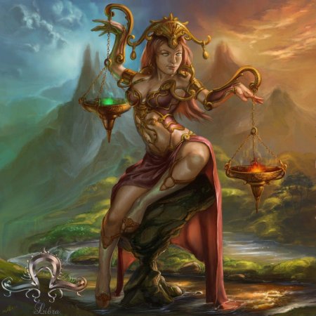 Девушка весы