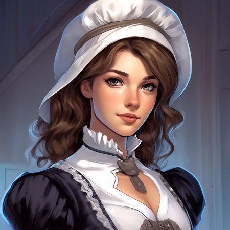 Красивая служанка