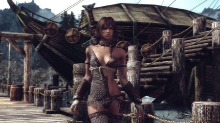 Skyrim моды лохмотья UNP