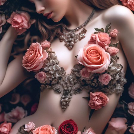 Тело красивой девушки