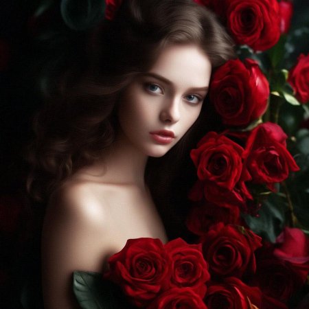 Розы красивые