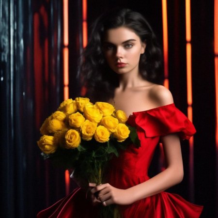 Девушка в пышном платье