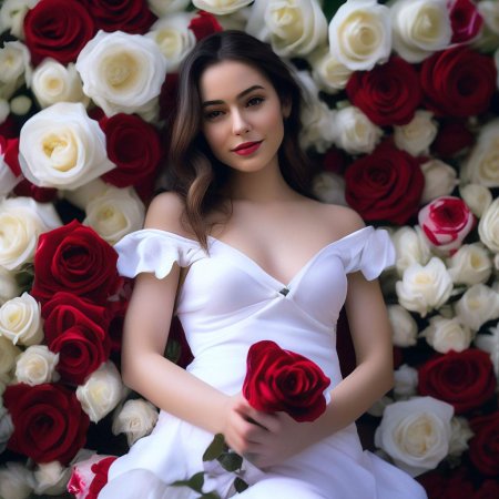 Девушки в белом платье