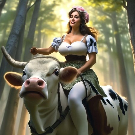 Красивая доярка