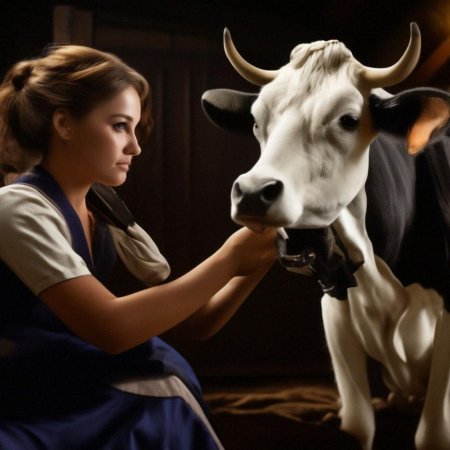 Красивая доярка