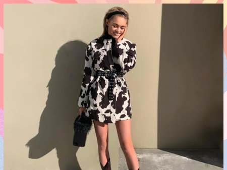 Модная одежда с коровьей принтом