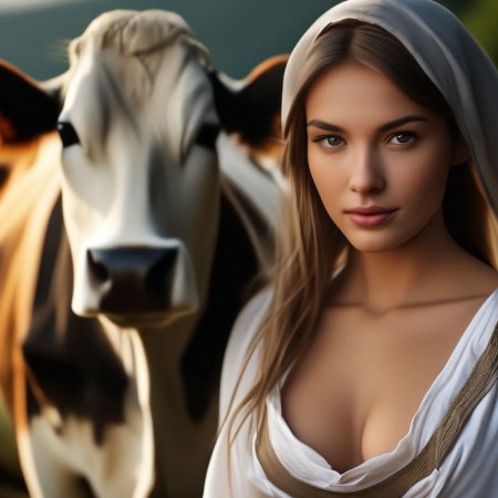 Красивая доярка