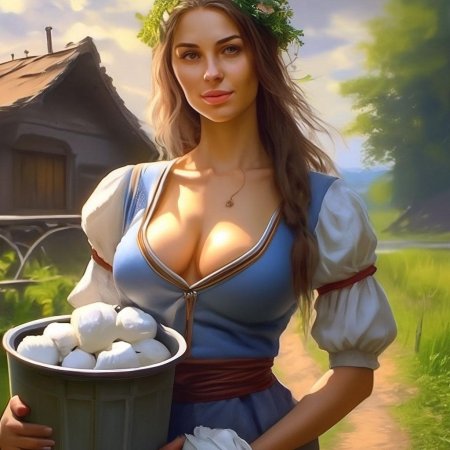 Красивые девушки доярки