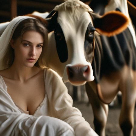 Женщина доярка