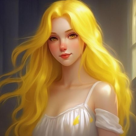 Волосы желтые