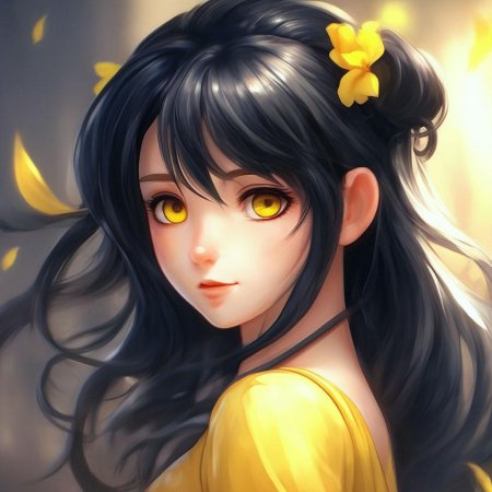 Аниме черные волосы