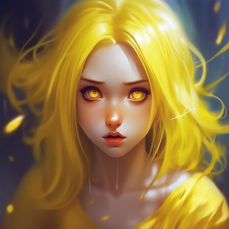 Волосы желтые