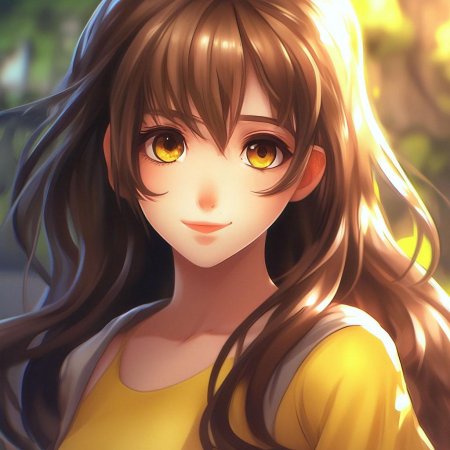 Красивая аниме девушка