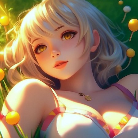 Аниме блондинка